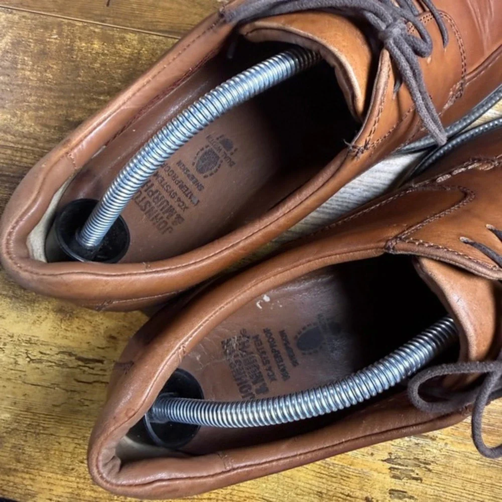 Johnston & Murphy‎ XC4 Brown Sheepskin Leather Waterproof Oxfords Mens 10.5M